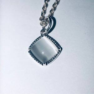 925 Sterling Silver Moonstone Pendant Necklace